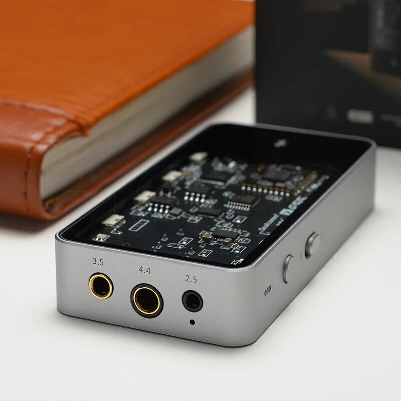 Musehifi M4 Draagbare Bluetooth Usb Dac/Amp Vlaggenschip Es9038q 2M Chip Hoofdtelefoonversterker Audio Decoder Dongle 3.5 + 4.4 + 2.5Mm