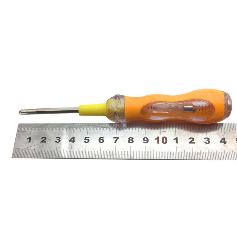 Тестовая ручка с двумя головками, 100-500 В переменного тока, Отвертка с плоской головкой Phillips, измерительная ручка, инструмент для обслуживания электрика, инструмент для обнаружения утечки