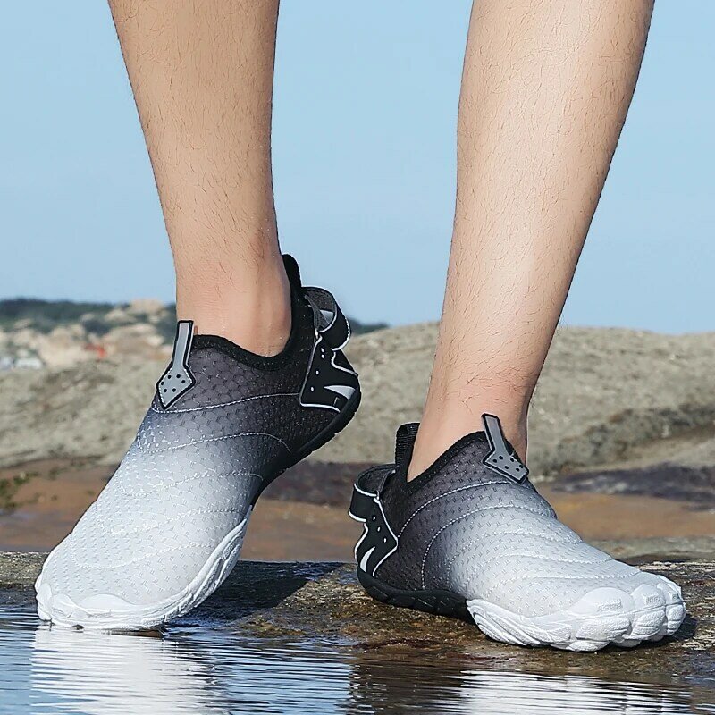 Chaussures de natation respirantes à séchage rapide pour hommes et femmes, chaussures d'eau, semelle extérieure en caoutchouc, décontracté, fitness, cyclisme, plage