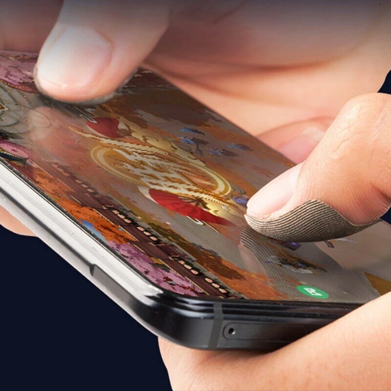 10 piezas pegatinas para dedos juegos móviles completas para pantalla táctil pegatina para dedo barra contacto y a
