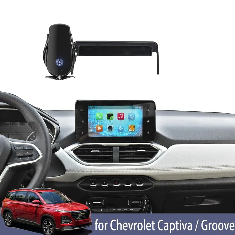 Uchwyt samochodowy na telefon Chevrolet Captiva / Groove 2019-2024 ekran wspornik nawigacyjny magnetyczny bezprzewodowy stojak ładujący