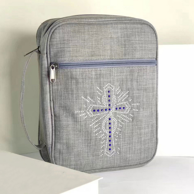 أغطية عبوة الكتاب المقدس من البوليستر الخفيف ، حقيبة كتب إبداعية ، حقيبة حمل ، تخزين ورقي للاختبار
