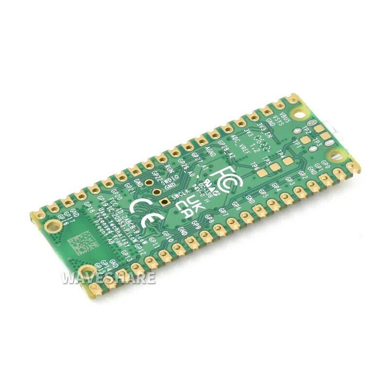 라즈베리 파이 피코 W 마이크로컨트롤러 보드, 공식 RP2040 듀얼 코어 프로세서 기반, 와이파이 내장