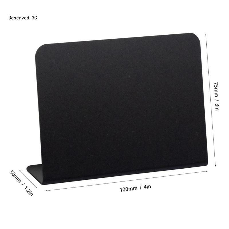 R9cb regravável pequeno quadro-negro sinal de giz mini etiquetas mensagem apagável mini sinal de quadro-negro para papelão de