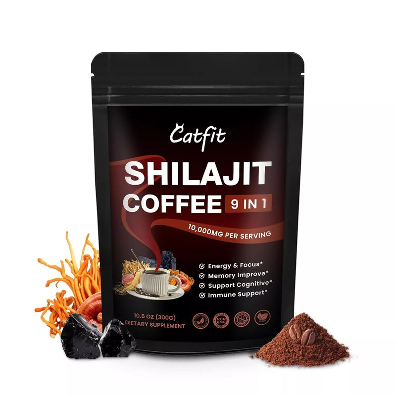 Groothandel 100% Natuurlijke Shilajit Koffie Melkdrank Dessertcake Eetbare Bakingrediënten Ijsgereedschap