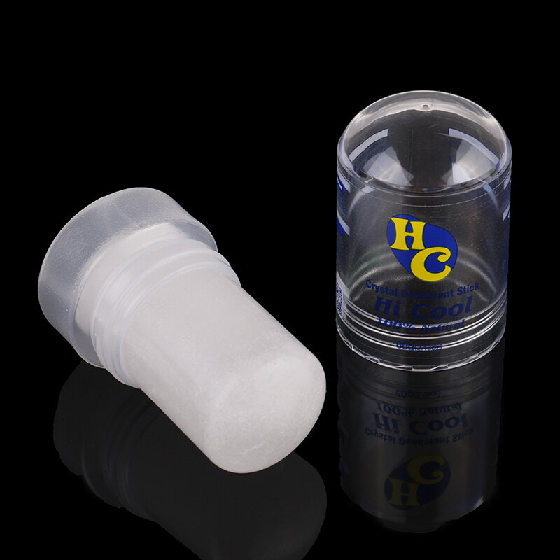 Desodorante portátil de palo de aluminio, cristal Natural, antitranspirante, eliminación de axilas