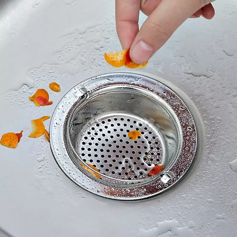 1pc Edelstahl Küchen spüle Sieb Kanal Bad Dusche Haar filter korb Anti-Blocking-Reinigungs geräte Küchengeräte
