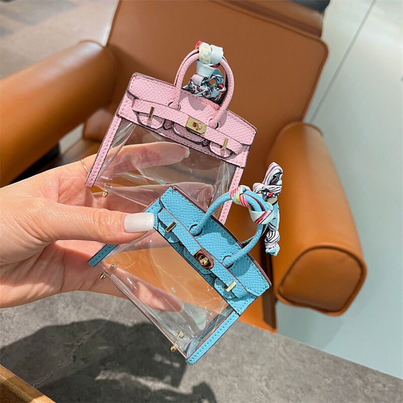 Tas kunci mobil wanita mode baru Mini tas kecil Earphone kecil imut indah tas penyimpanan parfum lipstik kosmetik hadiah pesta