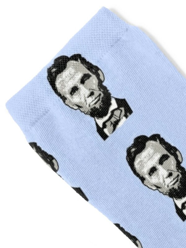 ถุงเท้าประธานาธิบดีอเมริกัน abraham Lincoln ถุงเท้ารัดกล้ามเนื้อถุงเท้าของขวัญตลก