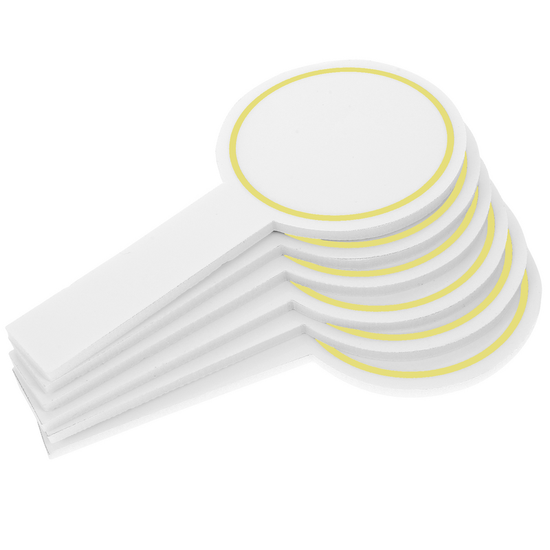 Handheld Whiteboard Dry Erase Paddle, quadro branco, placares, pás de mão apagáveis, 6pcs