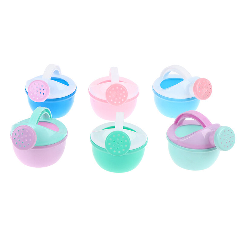 Mainan mandi bayi warna-warni plastik alat menyiram Pot mainan mandi untuk anak-anak Gif