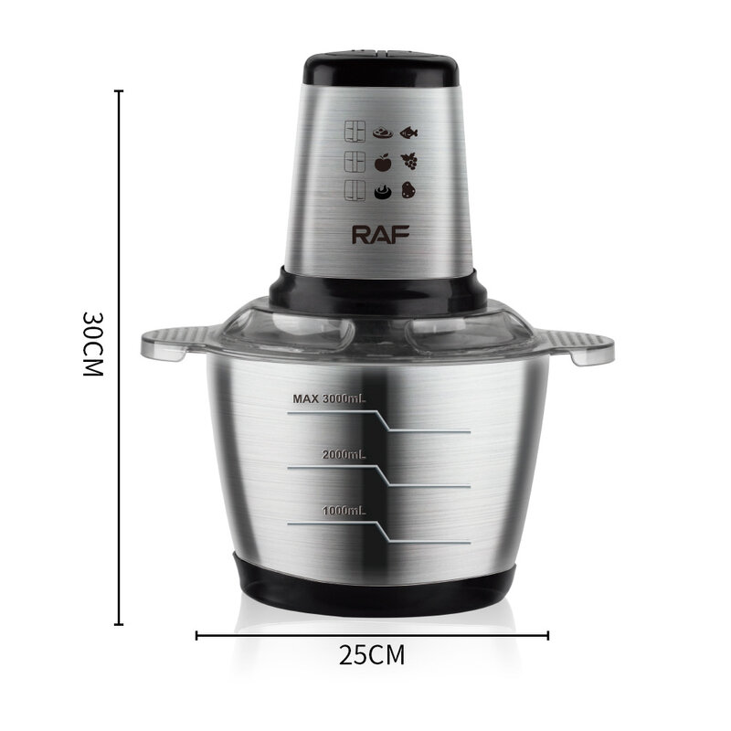 3L Speeds 1000W Stainless Steel Capacity Electric Chopper Meat Grinder Mincer Food Processor Slicer home appliance