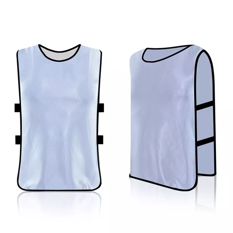 Poliéster Futebol Training Vest para adultos, camisas de futebol, esportes de equipe, plus size, Training Aids