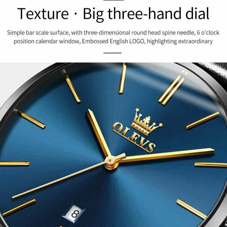 NEW OLEVS Japan zegarek kwarcowy dla pary 6.5mm Ultra cienki analogowy zegarek kwarcowy dla par zestaw skórzany pasek kochanek zegarek