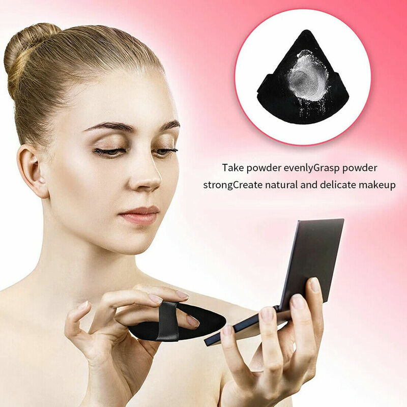 10 sztuk trójkąt poduszeczka do pudru/gąbka Beauty blender makijaż twarzy aplikator podkład gąbka puszek kosmetyczny proszek do makijażu klocki przyrząd do nakładania podkładu