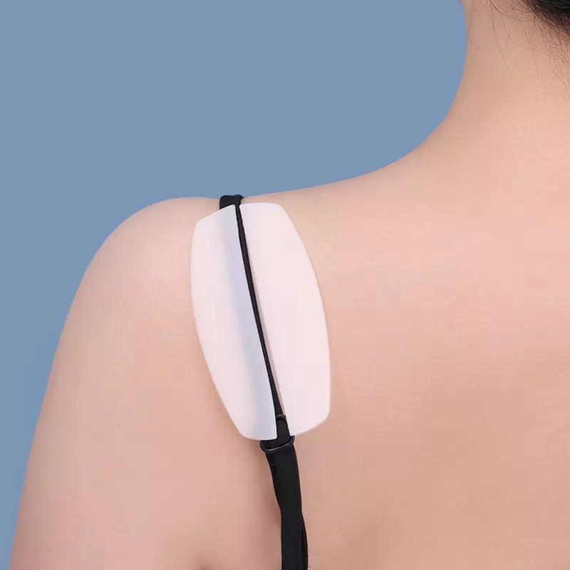 Almofadas antiderrapantes de alça de ombro de silicone para mulheres, sutiã macio feminino, suporte para almofadas, alívio da dor, 1 par