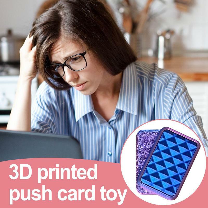 Juguete antideslizante con impresión 3D, tarjeta de empuje divertida, juguetes creativos de relajación, Gadget de escritorio para adultos, niños y amigos