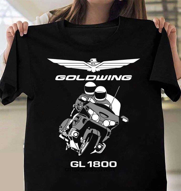 Betere Kwaliteit Gold Wing Gl1800 Motocycles Mannen T-Shirt Mode T-Shirt Mannen Katoenen Merk Teeshirt