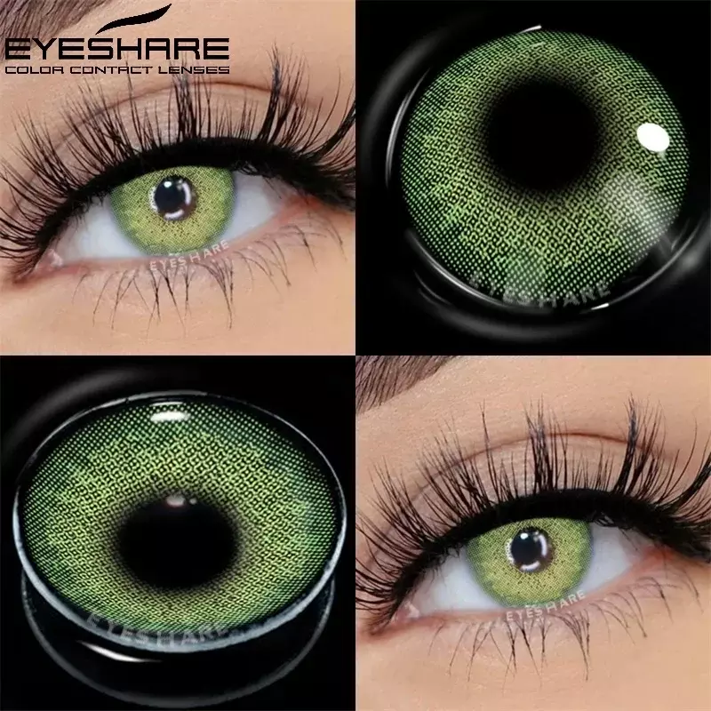Eye share 1 Paar farbige Kontaktlinsen natürliches Aussehen graue Augenlinsen braune Kontakte blaue Linsen schnelle Lieferung grüne Augenlinse