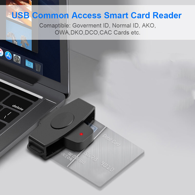 CSCR3 스마트 카드 리더기, c타입 은행 세금 신고서/IC 카드 ID 카드