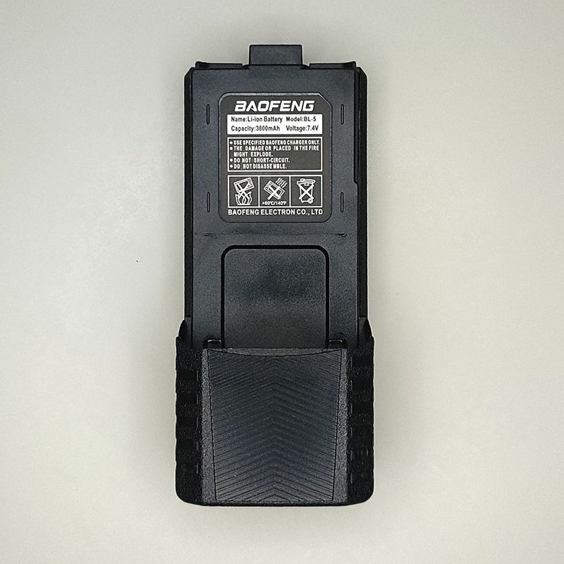 Batteria Baofeng BL-5 per Walkie Talkie, accessori Radio bidirezionale, originale, opzionale, 1800 mAh, 3800mAh, UV-5R, UV5RE, UV5RA
