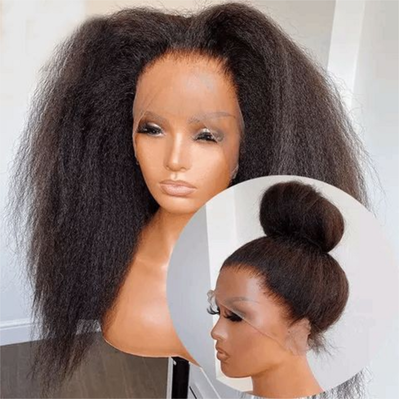 13X4 Wig Renda Depan Wig Rambut Manusia Wig Renda Depan Lurus Keriting Wig Rambut Manusia Lurus Yaki Brasil Transparan untuk Wanita
