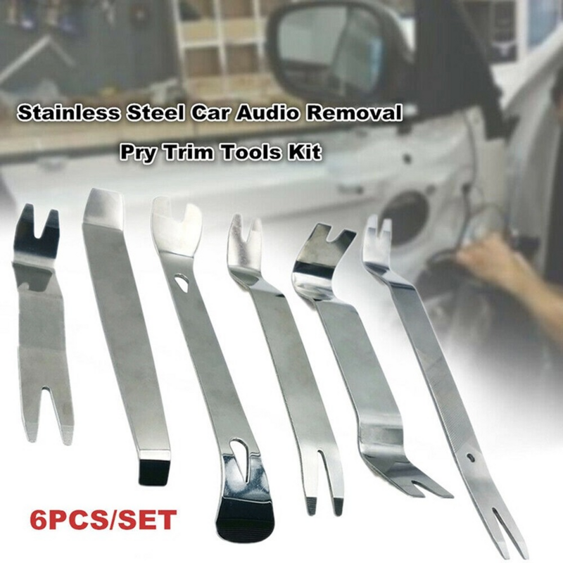 Ręczne narzędzia do napraw samochodowych zestaw narzędzi do demontażu samochodów zestaw DVD Stereo zestawy montażowe wnętrze plastikowy Panel wykończeniowy deska rozdzielcza narzędzia do usuwania narzędzi naprawczych