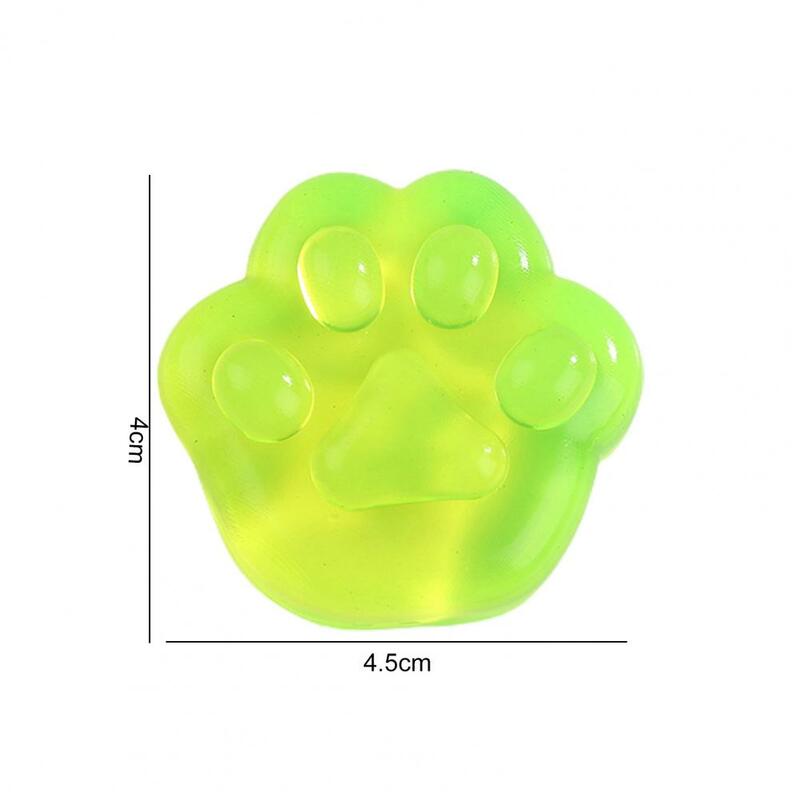 3Pcs Stress Relief Toys TPR Flexible Quick Recovery Mini Cute Pinch Toy Anxiety Relief Colorful Squeezing Cat Paw Fidget Squishe