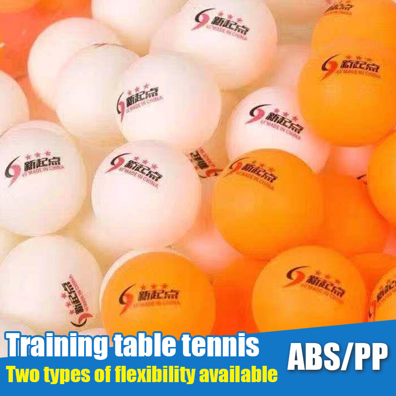 ABS Training Ping Pong Balls PP Colorful Plastictwo Materials Different Elasticity