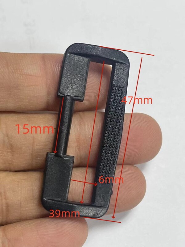 Sport Trousers adjuster lastic Square O D Ring Webbing Loop Black Rectangle Plastic Square Ring Buckles