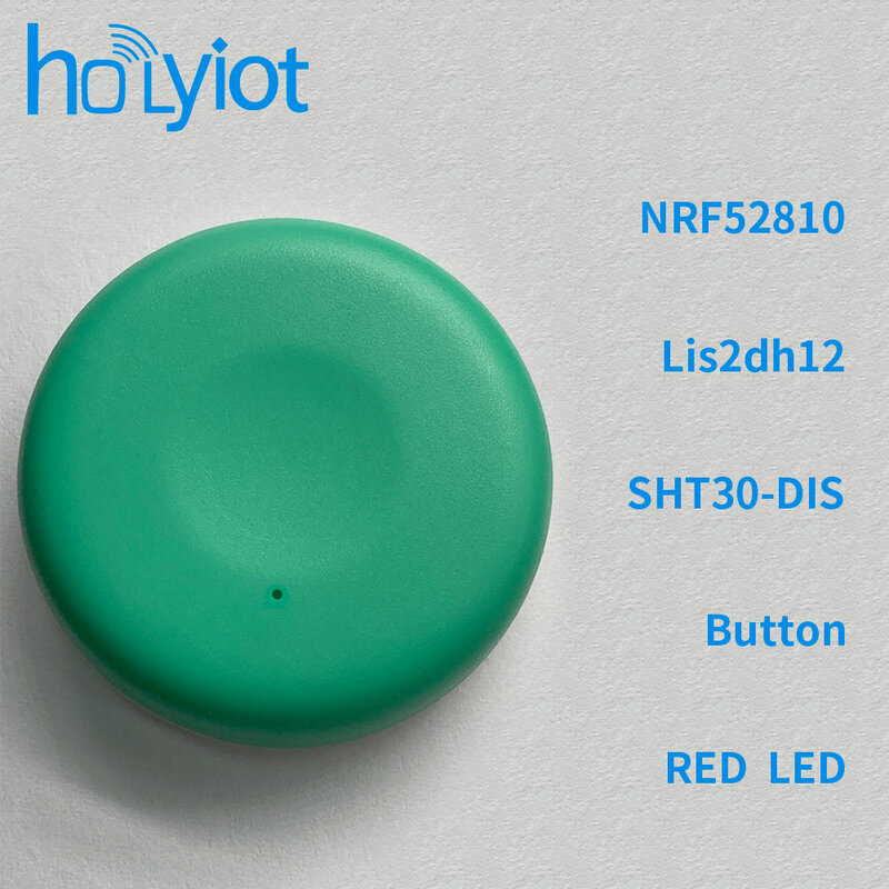 Holyiot nRF52810 eddystone iBeacon Tag เครื่องวัดความเร่ง3แกน SHT30ความชื้นอุณหภูมิโมดูลการใช้พลังงานต่ำ5.0