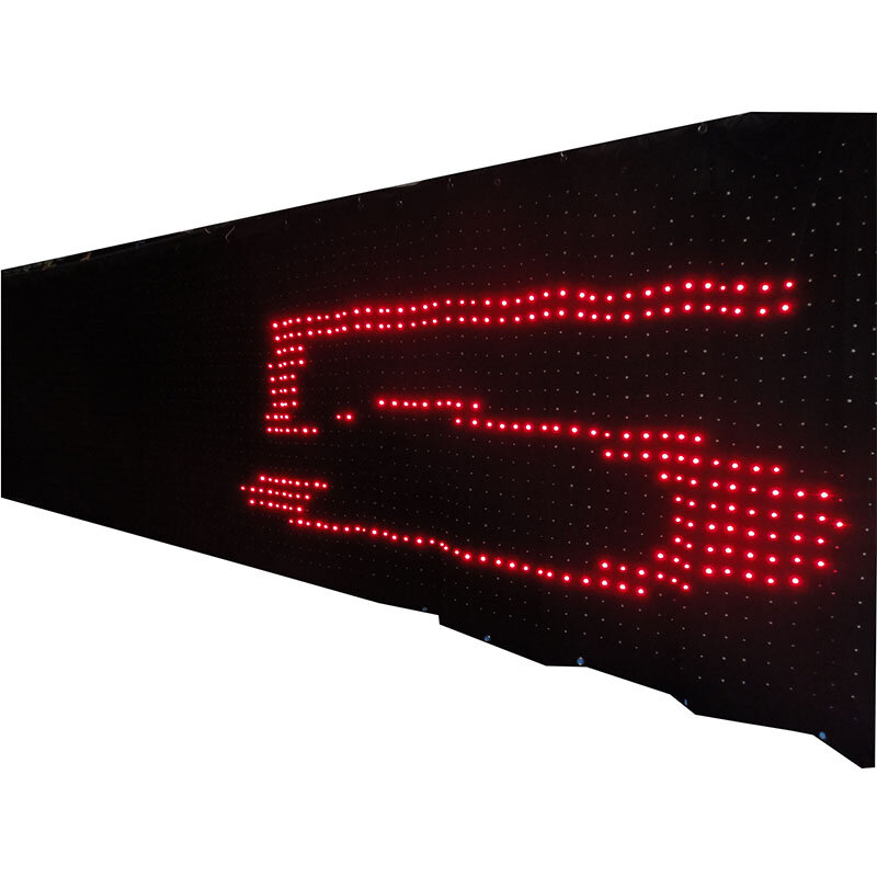 Blast DJ led light backdrop P8 LED Video Curtain 5M high and 9M wideled video curtain