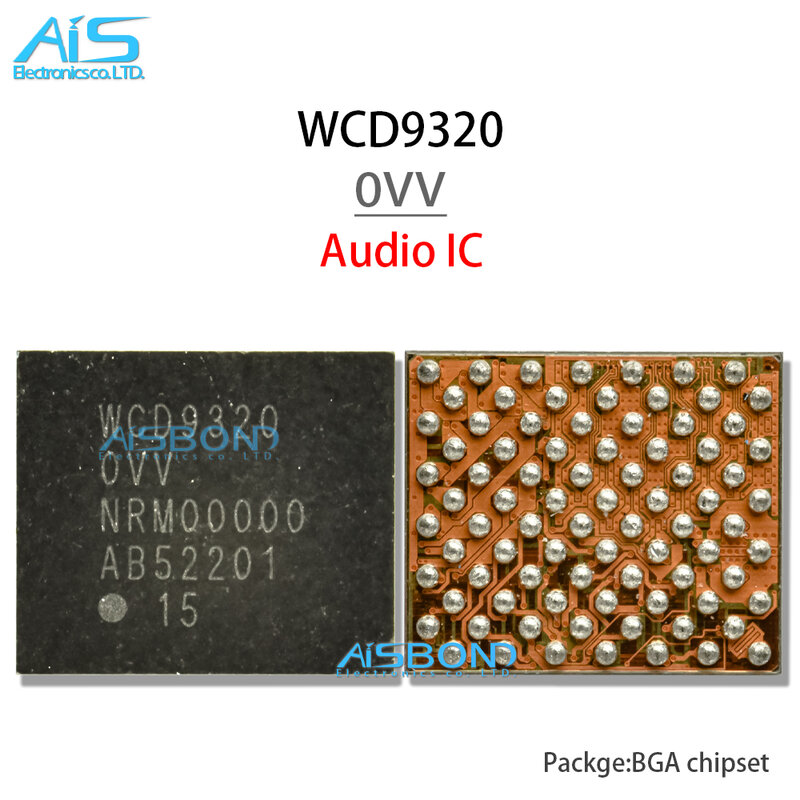 2 pçs/lote nova wcd9320 0vv áudio ic wcd 9320 anel amplificador de som ic chip