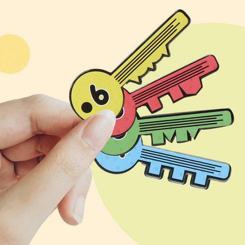 Number Matching Locks Puzzle para Crianças, Chave e Fechadura Segura, Brinquedos de Aprendizagem Matemática, Brinquedo Montessori Educacional Precoce