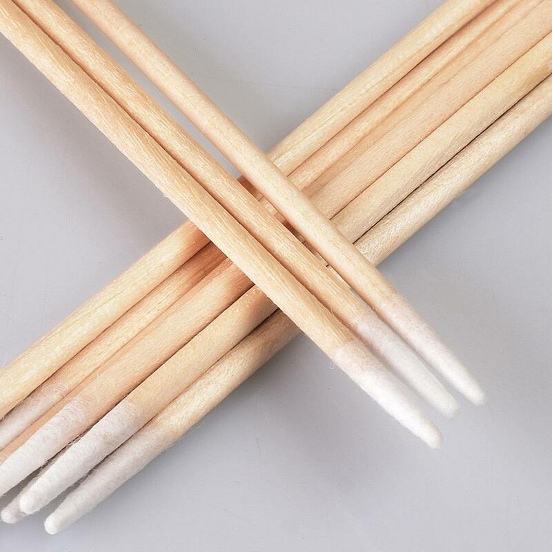 100pcs/pack 7/10cm Wooden Cotton Swab Microblading Permanent Makeup Health Medical Ear Jewelry Clean Sticks Buds Tip