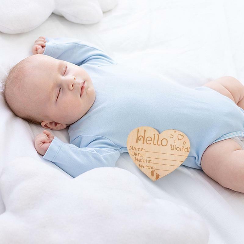 Geboorteaankondiging Plaque Aandenken Baby Naam Onthullen Teken