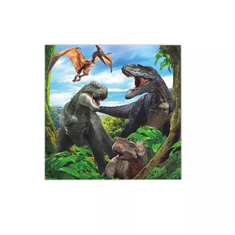 Nuovo tema dinosauro Jurassic stoviglie usa e getta piatti tazza festa di compleanno per bambini dinosauro palloncino in lattice decorazione Banner