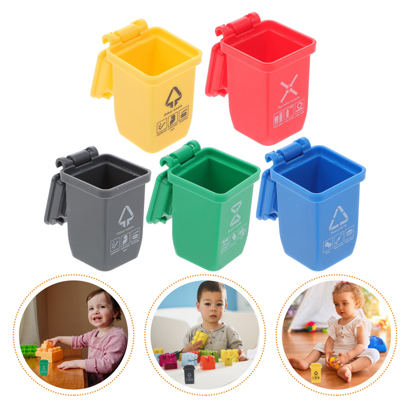 Миниатюрный Мини-контейнер для мусора, мини-контейнер для мусора, миниатюрный мини-контейнер для мусора