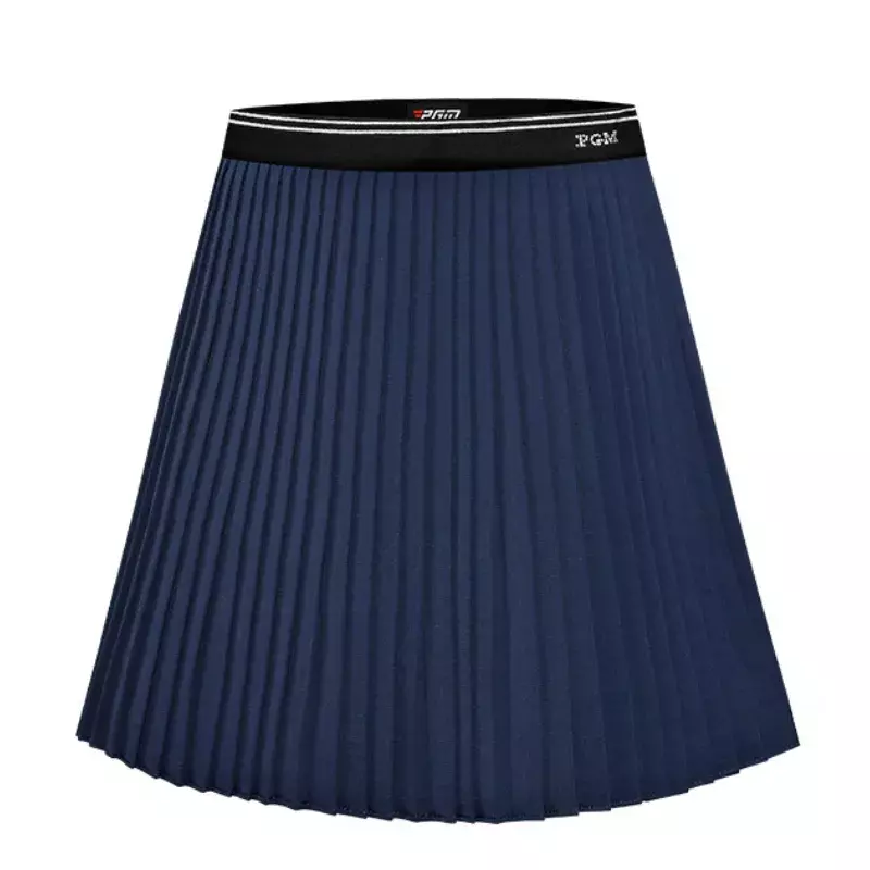 Женская юбка для гольфа PGM, летняя быстросохнущая Спортивная юбка с эластичным поясом, яркая плиссированная юбка с бриллиантами QZ088