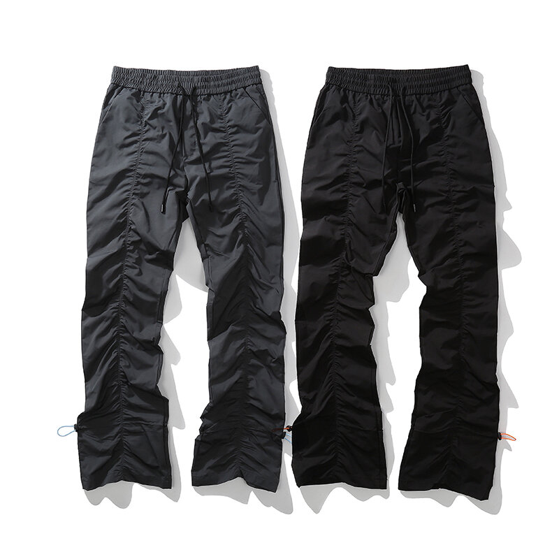 Pantalones informales para hombre, pantalón de Micro acampanado funcional, moda urbana, versátil, gran oferta