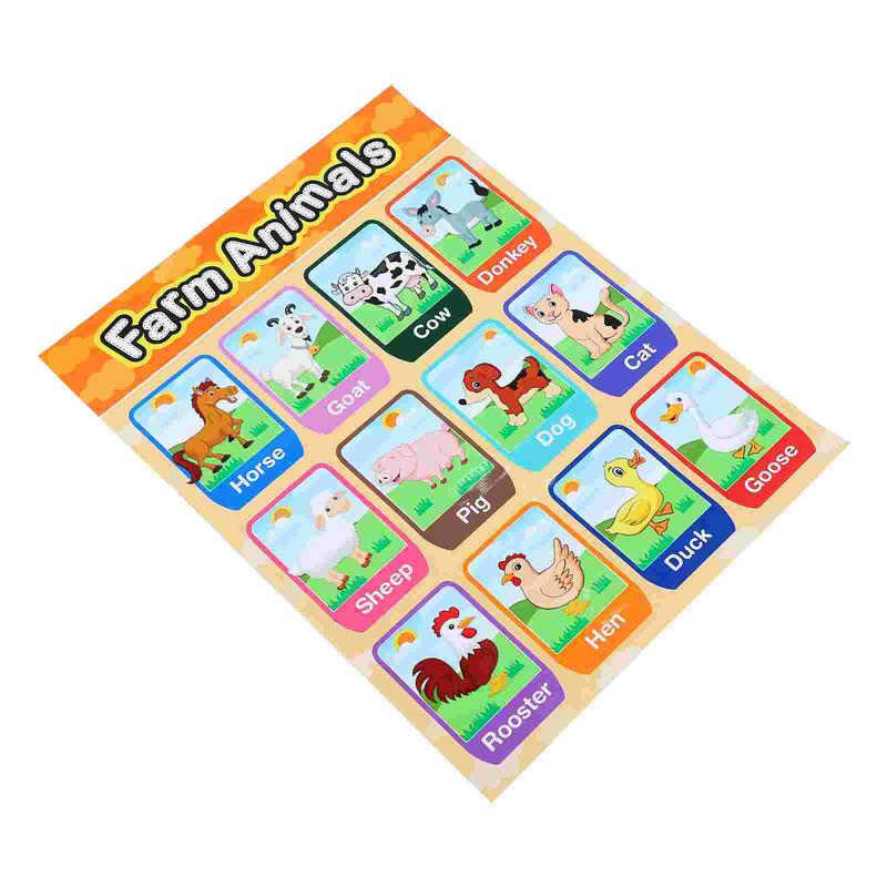 Imagen educativa para preescolar, alfabeto inglés, juguete colgante para bebé, póster de aprendizaje para el hogar