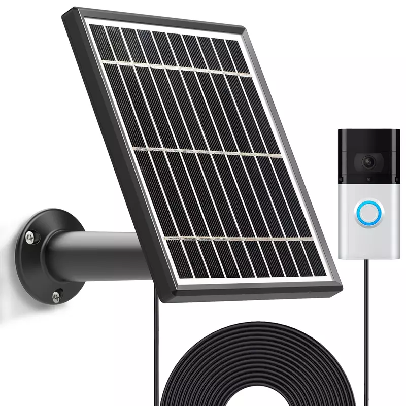 Panel Solar para timbre de vídeo, 3,5 w, 4(2021) y 2/3/3 Plus,13 pies de montaje de Cable de alimentación
