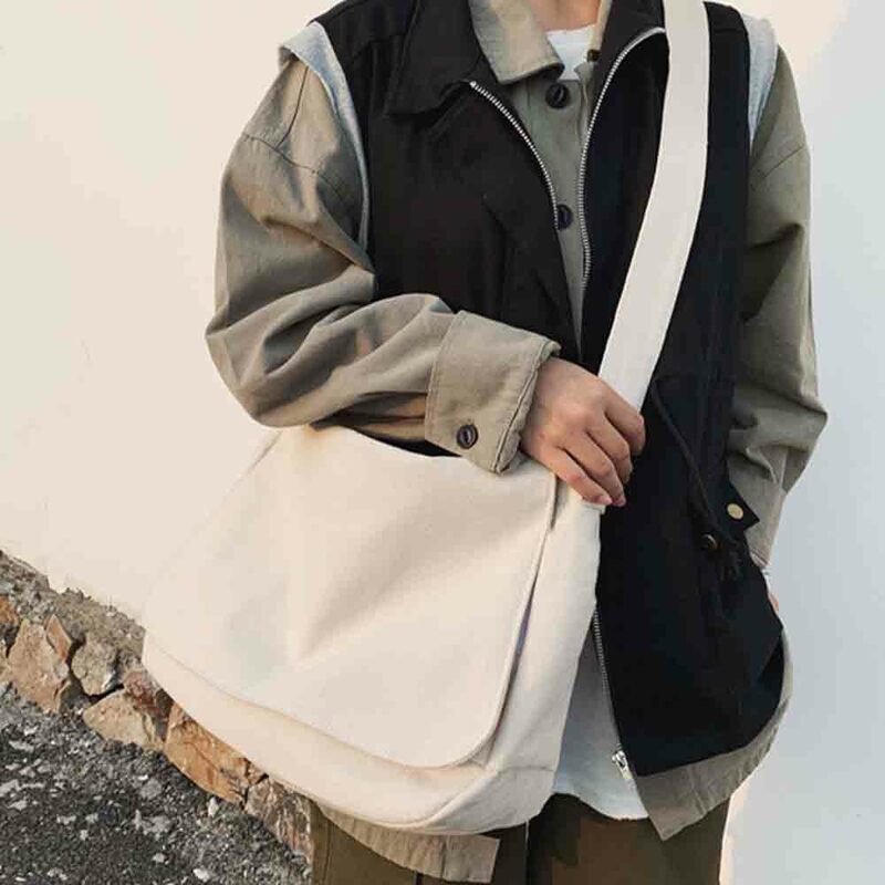 메신저 가방 일본식 간단한 다기능 메신저 가방, 여성 레저 스타일 휴대용 원 숄더 푸드 패턴 가방