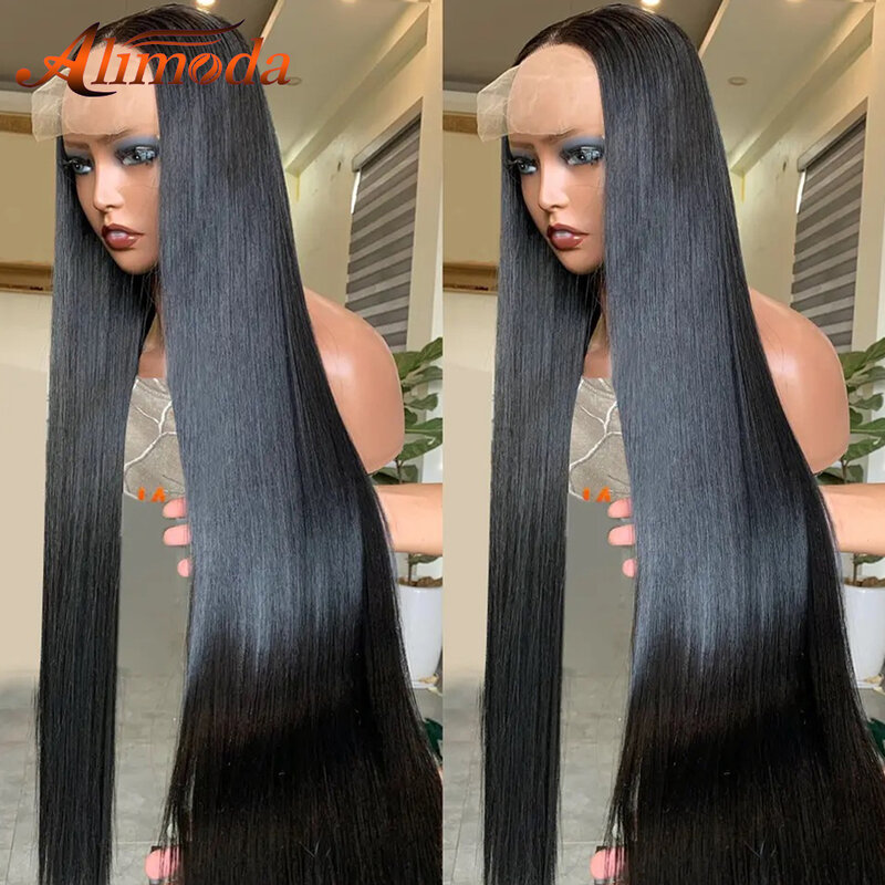 13x4 Full Lace Front Human Hair Wigs Bone Straight 13x6 Frontal Wig Pre Plucked Glueless Wig HD Transparent 5x5 Lace Closure Wig
