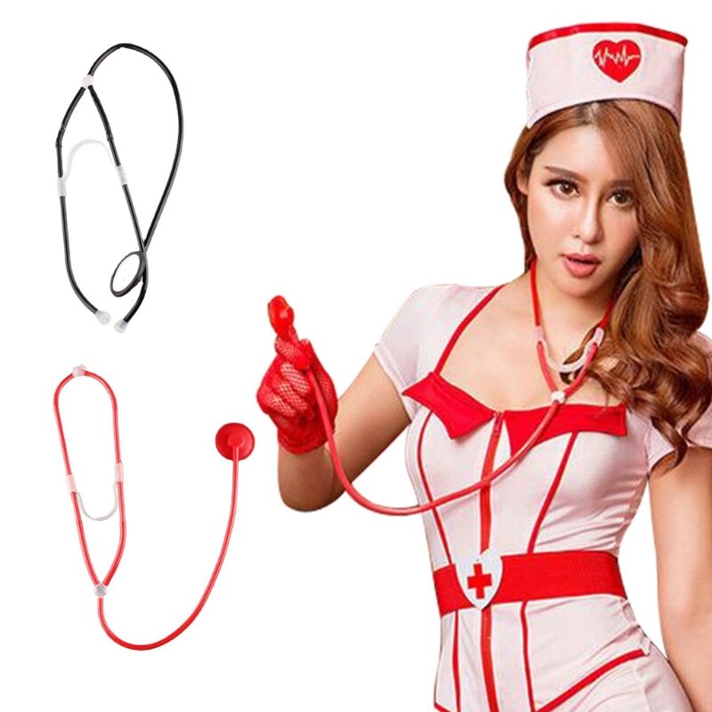 Stetoscopio giocattolo per infermiera cosplay Halloween, accessori per costume da infermiera M6CD