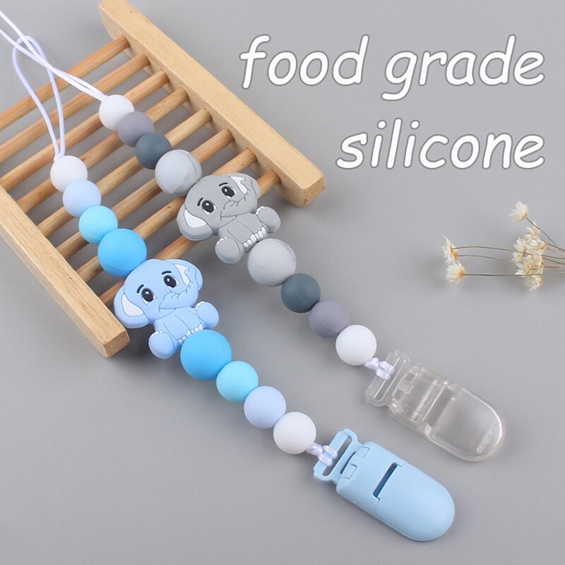 Clipe chupeta silicone animal bonito para bebês meninas meninos infantil dentição brinquedo desenhos animados chupeta