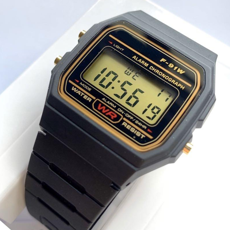 Цифровые часы F91W для женщин и мужчин, винтажные спортивные квадратные наручные часы с силиконовым ремешком для пар, 1 шт.