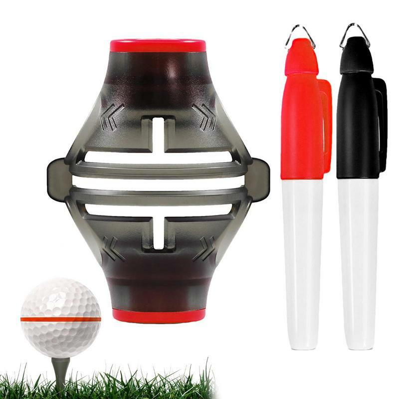 Strumento per marcatore per palline da Golf marcatore per palline da Golf ad alta precisione Kit di strumenti per l'allineamento del disegno combinato R per il golfista