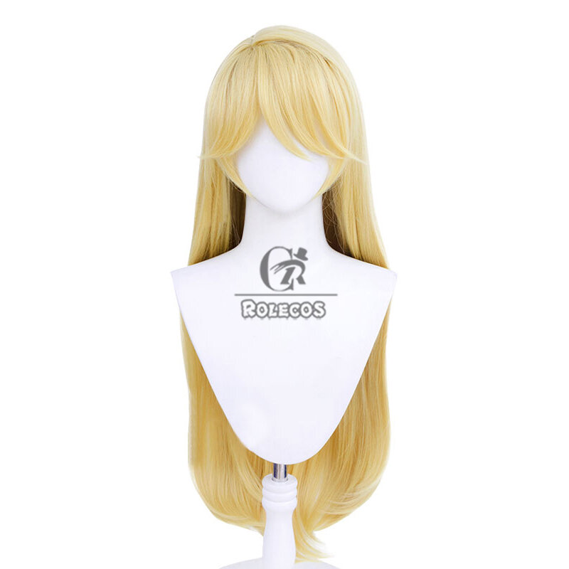 ROLECOS-pelucas de Cosplay LOL Lovestruck Lux para mujer, pelo sintético resistente al calor, largo y liso, color rubio, 85cm
