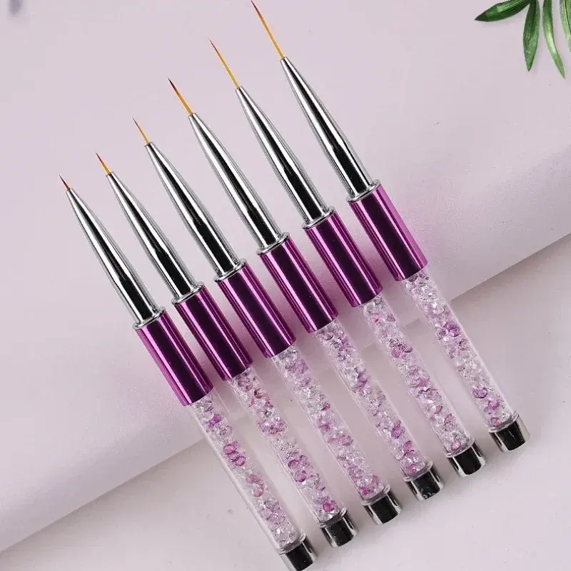 1PCS Nail Art Brush Line Painting Pen Gel UV Manicure Tools Nail Art Liner Brushes Gel Nail Brush Polish Painting Brush Drawing